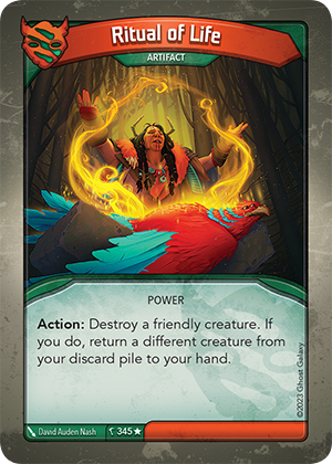 Ritual of Life, a KeyForge card illustrated by David Auden Nash