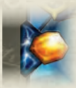 Example of the enhanced aember bonus icon in the upper left corner of a card