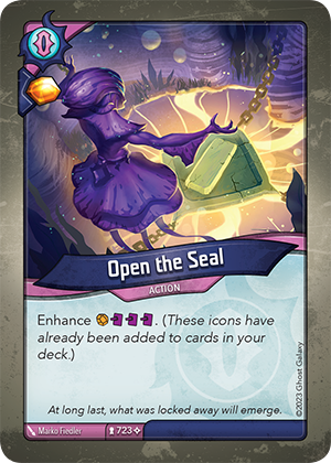 Open the Seal, a KeyForge card illustrated by Marko Fiedler
