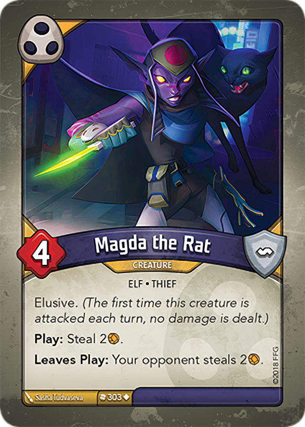 An example of a card from house Shadows