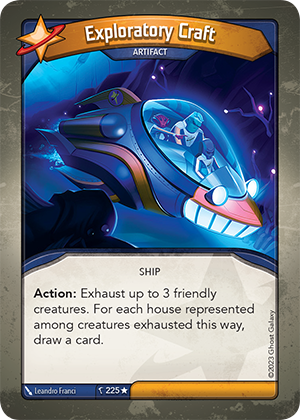Exploratory Craft, a KeyForge card illustrated by Leandro Franci
