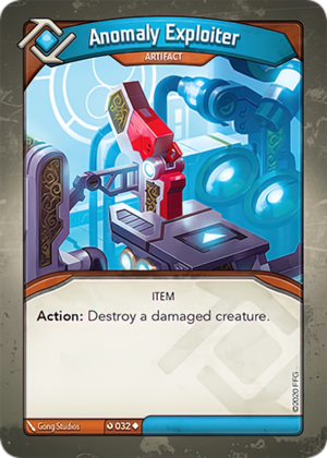 Anomaly Exploiter, a KeyForge card illustrated by Gong Studios