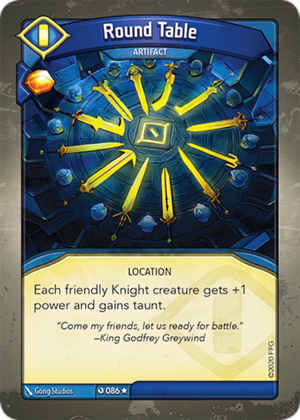 Round Table, a KeyForge card illustrated by Gong Studios