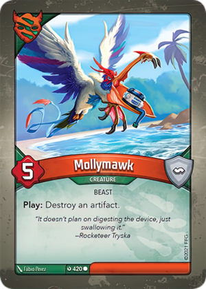Mollymawk, a KeyForge card illustrated by Fábio Perez