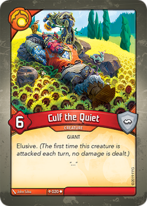 Culf the Quiet, a KeyForge card illustrated by John Silva