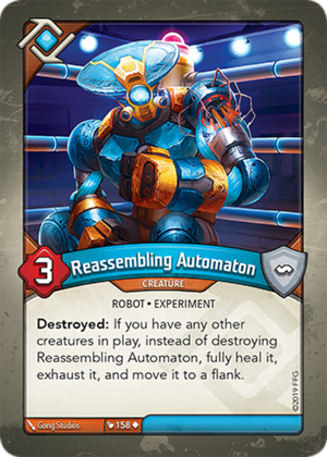 Reassembling Automaton, a KeyForge card illustrated by Gong Studios