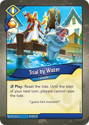 Trial by Water, a KeyForge card illustrated by Chris Bjors