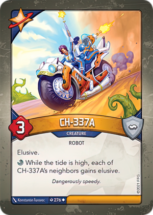 CH-337A, a KeyForge card illustrated by Konstantin Turovec