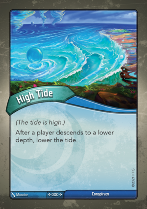 High Tide (Abyssal Conspiracy), a KeyForge card illustrated by Monztre