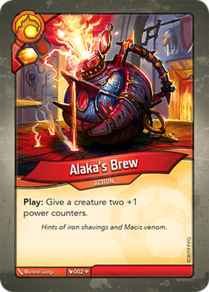 Alaka’s Brew, a KeyForge card illustrated by Michele Giorgi