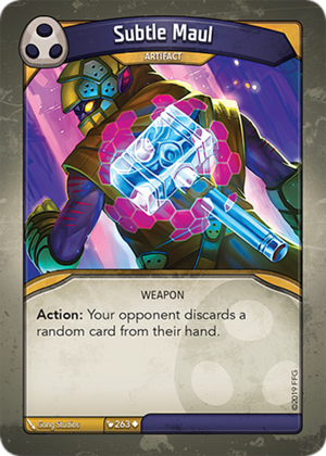 Subtle Maul, a KeyForge card illustrated by Gong Studios