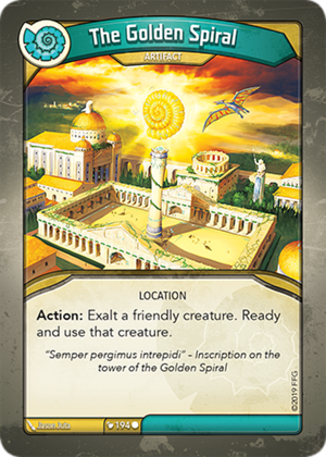 The Golden Spiral, a KeyForge card illustrated by Jason Juta