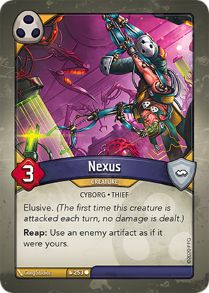 Nexus, a KeyForge card illustrated by Gong Studios