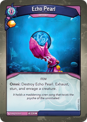 Echo Pearl, a KeyForge card illustrated by Gong Studios