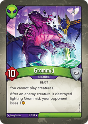 Grommid, a KeyForge card illustrated by Gong Studios