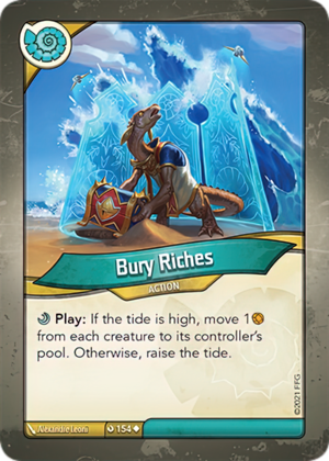 Bury Riches, a KeyForge card illustrated by Alexandre Leoni