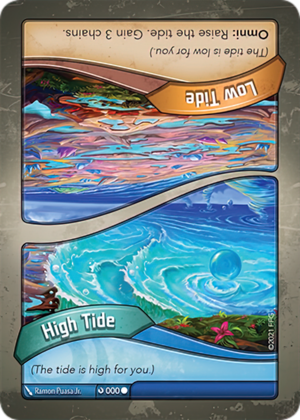 The Tide, a KeyForge card illustrated by Monztre