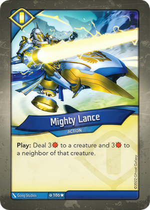 Mighty Lance, a KeyForge card illustrated by Gong Studios