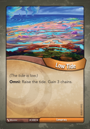 Low Tide (Abyssal Conspiracy), a KeyForge card illustrated by Monztre