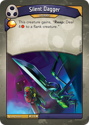 Silent Dagger, a KeyForge card illustrated by Gong Studios