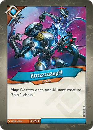 Krrrzzzaaap!!!, a KeyForge card illustrated by Radial Studio