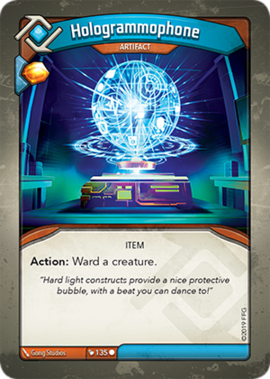 Hologrammophone, a KeyForge card illustrated by Gong Studios