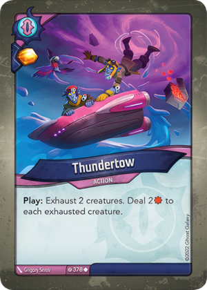 Thundertow, a KeyForge card illustrated by Grigory Serov