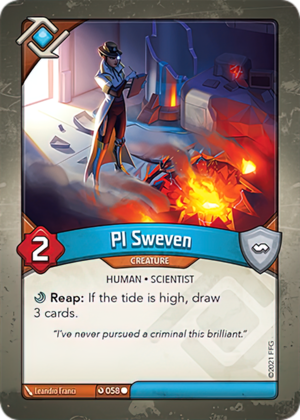 PI Sweven, a KeyForge card illustrated by Leandro Franci