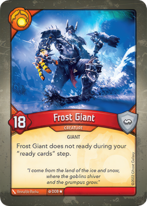 Frost Giant, a KeyForge card illustrated by Reinaldo Rocha