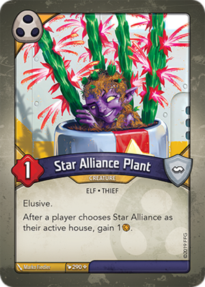 Star Alliance Plant, a KeyForge card illustrated by Marko Fiedler