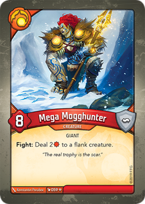 Mega Mogghunter, a KeyForge card illustrated by Konstantin Porubov