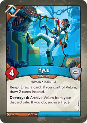 Hyde, a KeyForge card illustrated by Hans Krill