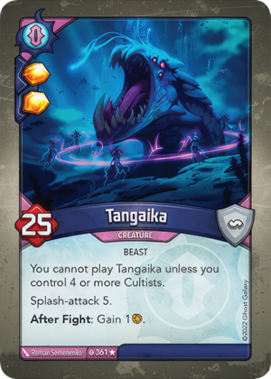 Tangaika, a KeyForge card illustrated by Roman Semenenko