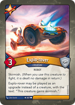 Explo-rover, a KeyForge card illustrated by Colin Searle
