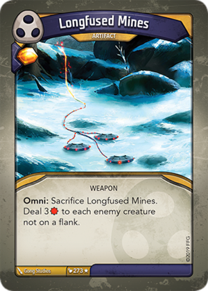 Longfused Mines, a KeyForge card illustrated by Gong Studios
