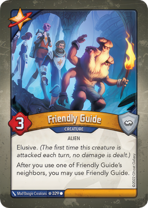Friendly Guide, a KeyForge card illustrated by MadBoogie Creations