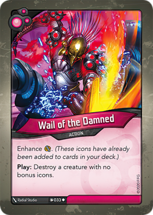 Wail of the Damned, a KeyForge card illustrated by Radial Studio