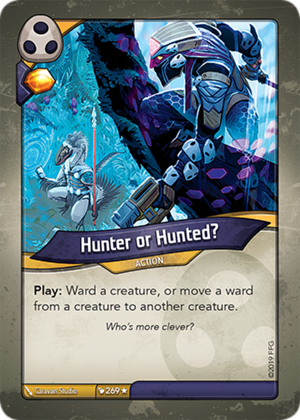 Hunter or Hunted?, a KeyForge card illustrated by Caravan Studio