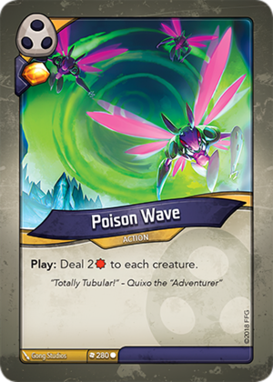 Poison Wave, a KeyForge card illustrated by Gong Studios