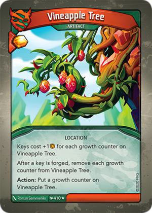 Vineapple Tree, a KeyForge card illustrated by Roman Semenenko