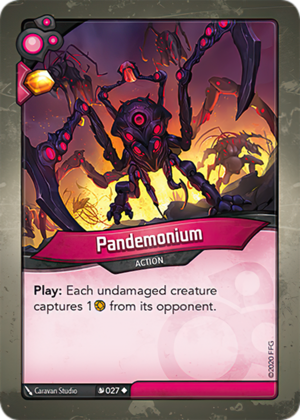 Pandemonium, a KeyForge card illustrated by Caravan Studio