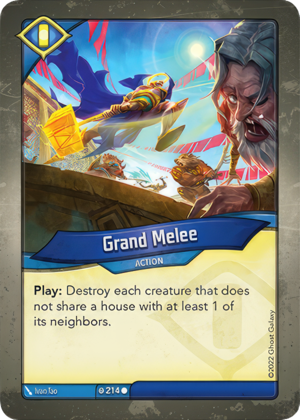 Grand Melee, a KeyForge card illustrated by Ivan Tao
