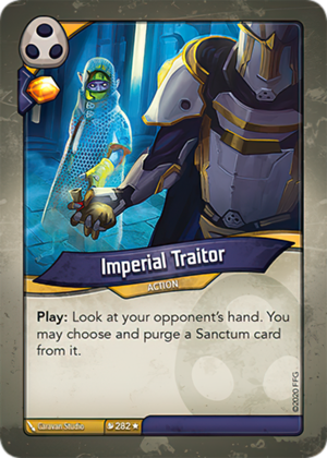 Imperial Traitor, a KeyForge card illustrated by Caravan Studio