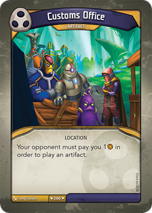 Customs Office, a KeyForge card illustrated by Gong Studios