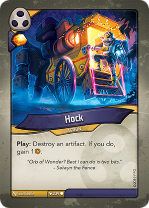 Hock, a KeyForge card illustrated by Colin Searle