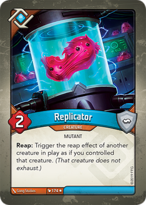Replicator, a KeyForge card illustrated by Gong Studios