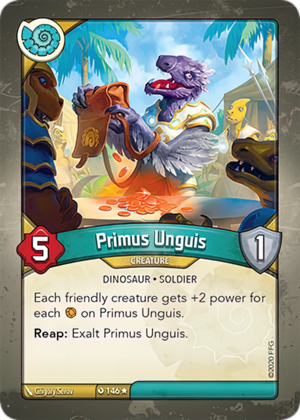 Primus Unguis, a KeyForge card illustrated by Grigory Serov