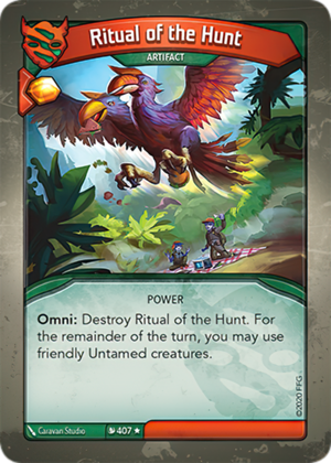 Ritual of the Hunt, a KeyForge card illustrated by Caravan Studio