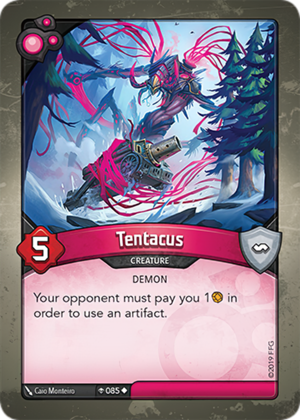 Tentacus, a KeyForge card illustrated by Caio Monteiro
