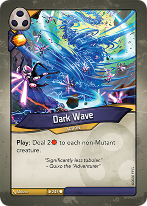 Dark Wave, a KeyForge card illustrated by Monztre
